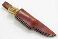 Small Damascus Fixed Blade