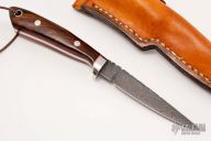 Small Damascus Fixed Blade