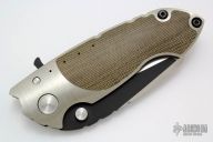 Solo Flipper - Green Micarta Inlay