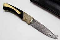 Sparrow Hawk Folder with Damascus & Mokume