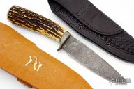 Stag and Damascus Hunter