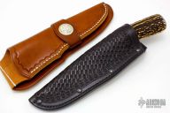 Stag and Damascus Hunter