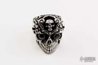 Stainless Steel Skull Ring - Size 12