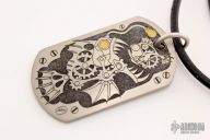Steampunk Anglerfish Dogtag