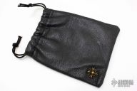Steel Flame Leather bag with Pin