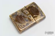 Steel Flame Zippo - Darkness Skull