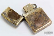 Steel Flame Zippo - Darkness Skull