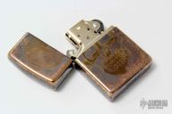 Steel Flame Zippo - Darkness Skull