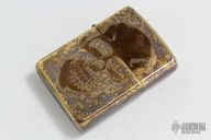 Steel Flame Zippo - Darkness Skull