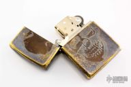 Steel Flame Zippo - Darkness Skull