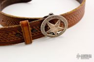 Sterling Silver Buckle with 40" Vogt Belt