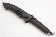 STT-685 Small Tactical Tanto - Black Serrated Auto