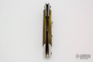 Swing Guard Lockback Stiletto Auto - Damascus