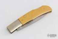 Tampa Period Lockback - Yellow Micarta #177