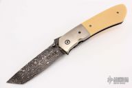 Tanto Linerlock Folder - Damascus