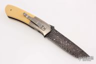 Tanto Linerlock Folder - Damascus