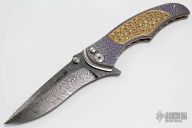 Tighe Coon - Damasteel and 48 Yellow Sapphires