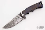 Tighe Fighter - Damasteel and Titanium