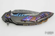 Timascus, Zirconium and Damasteel Flipper #33