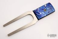 Titanium and Timascus Divot Tool