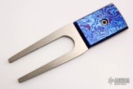 Titanium and Timascus Divot Tool