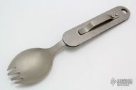 Titanium folding Spork
