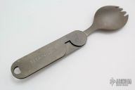 Titanium folding Spork
