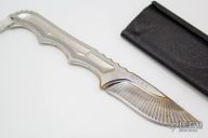 Titanium Neck Knife - Chisel Ground