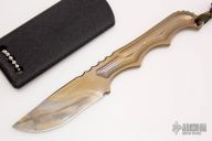 Titanium Neck Knife - Chisel Ground