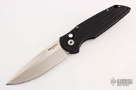 TR-3 LTD - Black Handle/Pearl Button/Satin/Plain