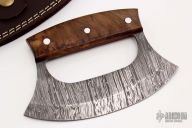 Ulu - Damascus and Walnut