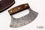 Ulu - Damascus and Walnut