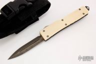 UTX-70 D/E - Damascus and Ivory Micarta