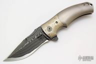 Valmara Flipper - 6K Stellite Core Stainless Damascus