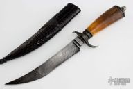 Walrus Ivory Damascus Fighter
