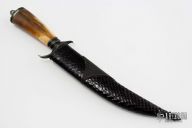 Walrus Ivory Damascus Fighter