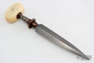 Walrus Ivory Push Dagger
