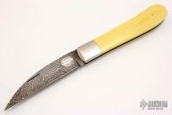 Wharncliffe Slip Joint - Damascus/Westinghouse