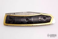 Damascus and Buffalo Horn Linerlock