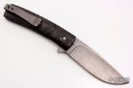"FR" Linerlock Flipper - Marble Carbon Fiber