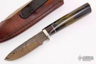 Hunter - Zebra leg w/ Bird's Eye Pattern Damascus