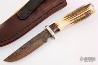 Hunter - Stag w/ Birds Eye Pattern Damascus