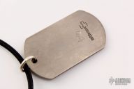 Spiral Handprint Skull Dogtag