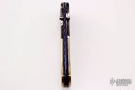 Damascus, Mokume and Black Lip Pearl linerlock