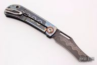 Rebel Frame Lock - Damascus and MokuTi