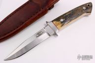 Loveless Style Boot Knife with Mammoth Ivory