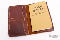 Leather Field Notes Cover with Card/Pen Slots