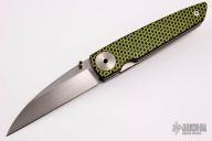 Black/Green Carbon Fiber Wharncliffe