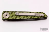Black/Green Carbon Fiber Wharncliffe