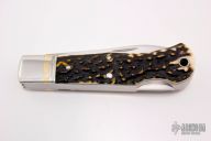 2 Blade Stag Trapper Slipjoint and Lockback